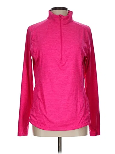 Pre-owned Avia Long Sleeve Turtleneck In Pink