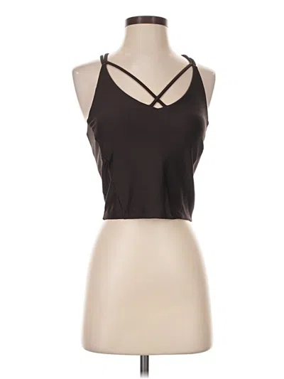 Pre-owned Avia Sleeveless Top Black Halter Neckline Tops