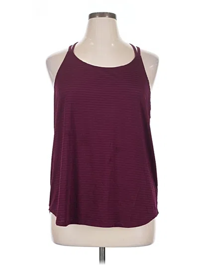 Pre-owned Avia Sleeveless Top Burgundy Halter Neckline Tops