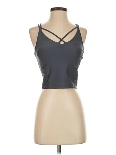 Pre-owned Avia Sleeveless Top Gray Halter Neckline Tops