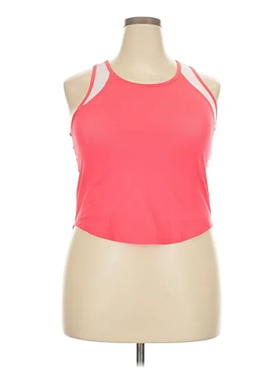 Pre-owned Avia Sleeveless Top Orange Halter Neckline Tops