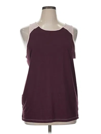 Pre-owned Avia Sleeveless T-shirt In Burgundy