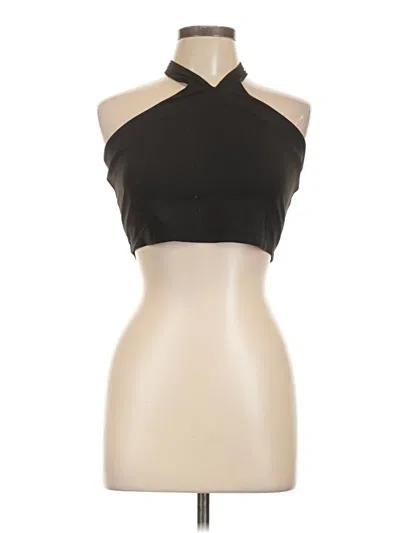 Pre-owned Avia Tank Top Black Halter Neckline Tops
