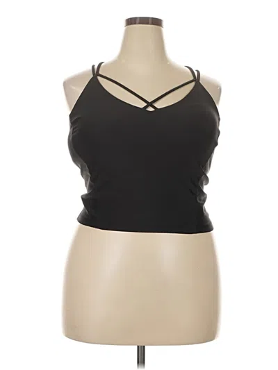 Pre-owned Avia Tank Top Black Halter Neckline Tops
