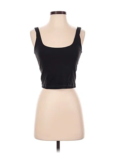 Pre-owned Avia Tank Top Black Strapless Neckline Tops