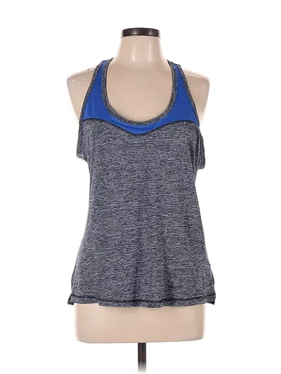 Pre-owned Avia Tank Top Blue Halter Neckline Tops
