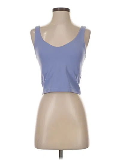 Pre-owned Avia Tank Top Blue Strapless Neckline Tops