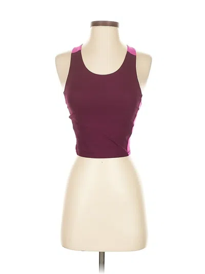 Pre-owned Avia Tank Top Burgundy Halter Neckline Tops