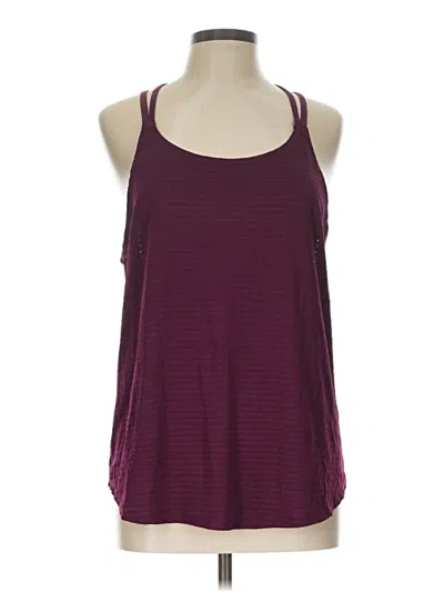 Pre-owned Avia Tank Top Burgundy Halter Neckline Tops