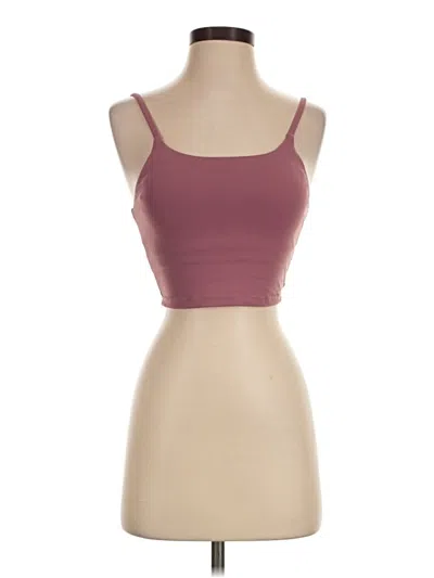 Pre-owned Avia Tank Top Burgundy Strapless Neckline Tops
