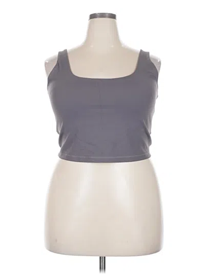 Pre-owned Avia Tank Top Gray Strapless Neckline Tops