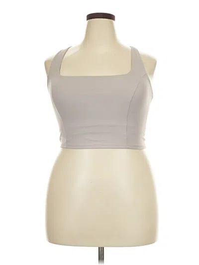 Pre-owned Avia Tank Top Gray Strapless Neckline Tops