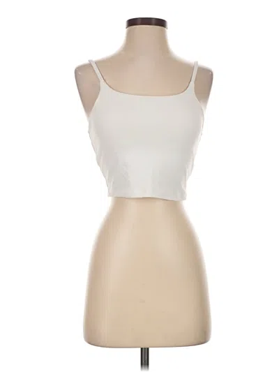 Pre-owned Avia Tank Top Ivory Strapless Neckline Tops