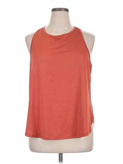 Pre-owned Avia Tank Top Orange Halter Neckline Tops