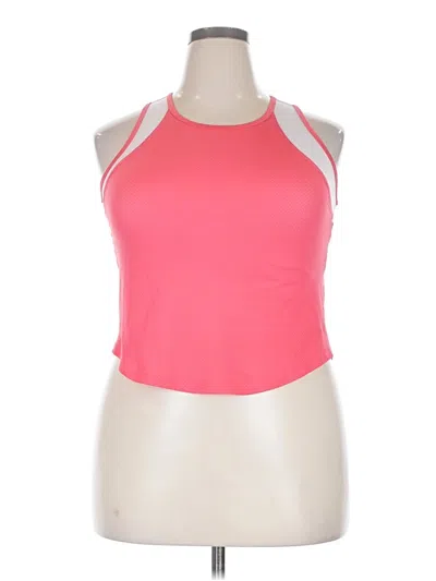 Pre-owned Avia Tank Top Pink Halter Neckline Tops