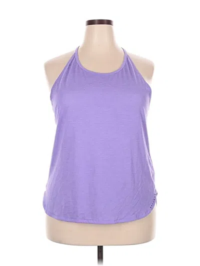 Pre-owned Avia Tank Top Purple Halter Neckline Tops