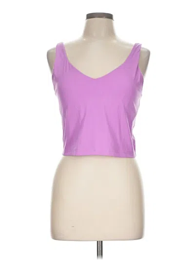 Pre-owned Avia Tank Top Purple Strapless Neckline Tops