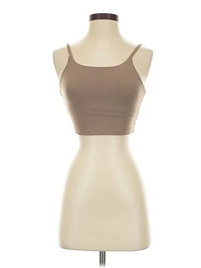 Pre-owned Avia Tank Top Tan Strapless Neckline Tops