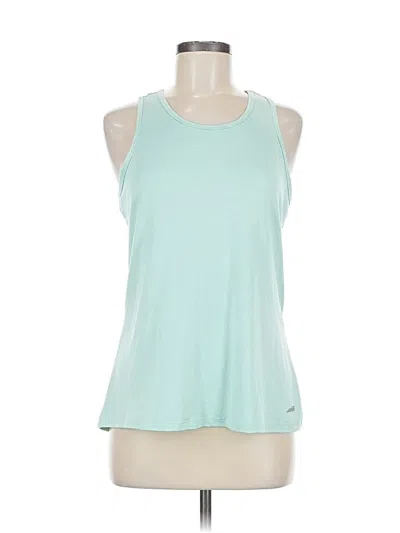Pre-owned Avia Tank Top Teal Halter Neckline Tops In Blue
