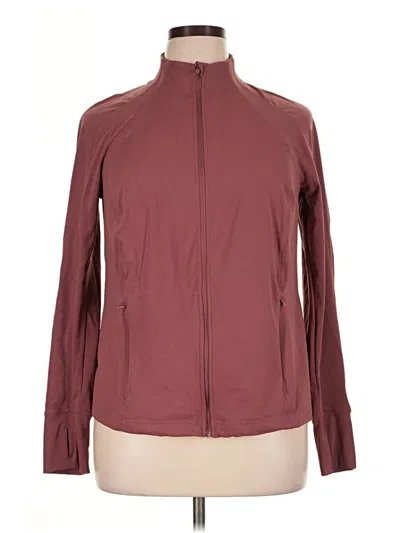 Pre-owned Avia Track Jacket In Burgundy