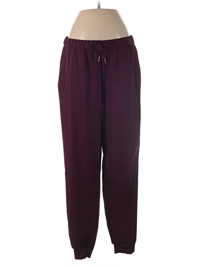 Pre-owned Avia Track Pants In Burgundy