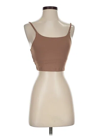 Pre-owned Avia Tube Top Brown Strapless Neckline Tops