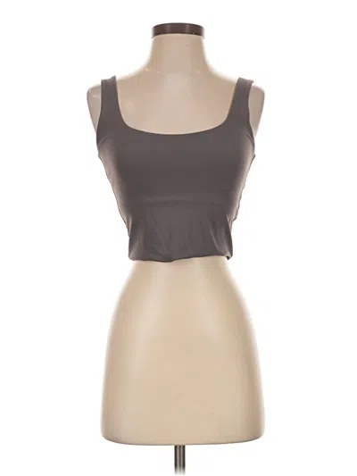 Pre-owned Avia Tube Top Brown Strapless Neckline Tops