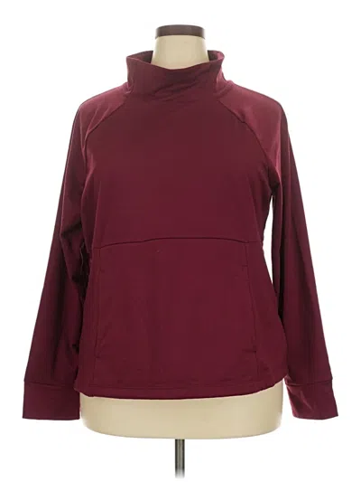 Pre-owned Avia Turtleneck Sweater In Burgundy