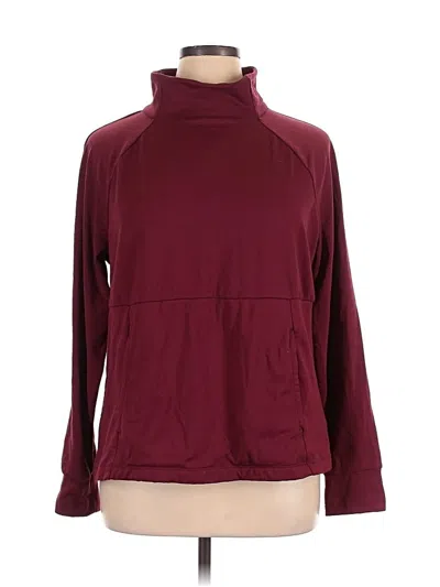 Pre-owned Avia Turtleneck Sweater In Burgundy