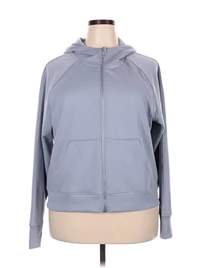 Pre-owned Avia Zip Up Hoodie In Gray
