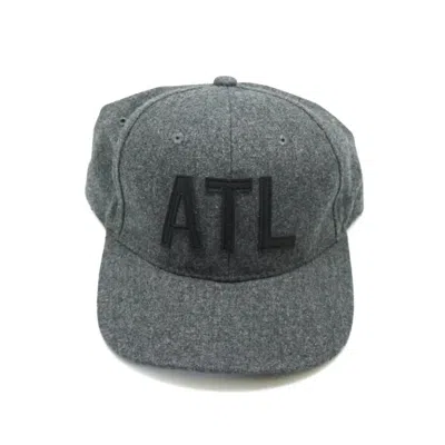 Aviate Atl Hat In Wool/black In Grey