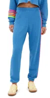 Aviator Nation 5 Stripe Sweatpants Cobalt/neon