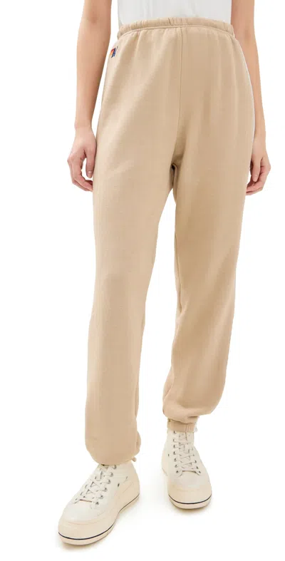Aviator Nation 5 Stripe Sweatpants Sand/white Grey