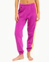 Aviator Nation Stripe Sweatpants In Pink
