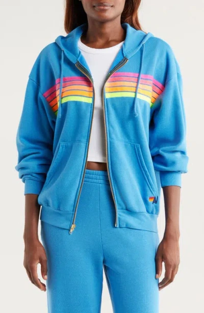 Aviator Nation 5-stripe Zip Hoodie
