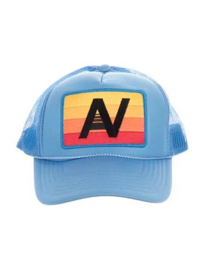 Pre-owned Aviator Nation Adjustable Baseball Hat In Blue