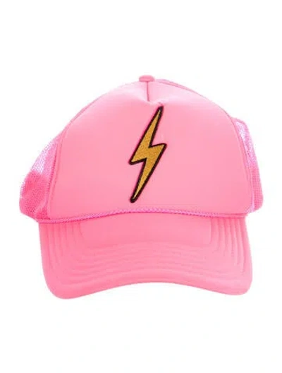 Pre-owned Aviator Nation Adjustable Embroidered Baseball Hat In Pink