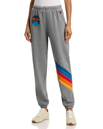 Aviator Nation All Seasons Circle Chevron Pants In Gray