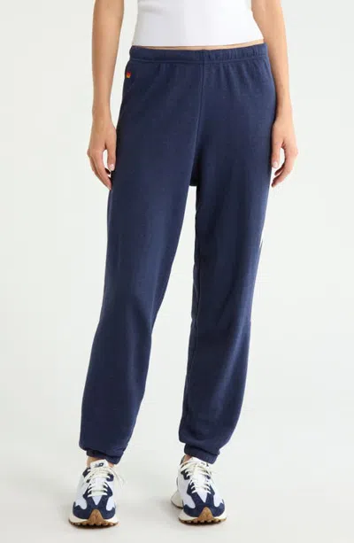Aviator Nation Aviation Nation Bolt Stitch Sweatpants In Blue