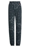 Aviator Nation Bandana Pull On Sweatpants In Black