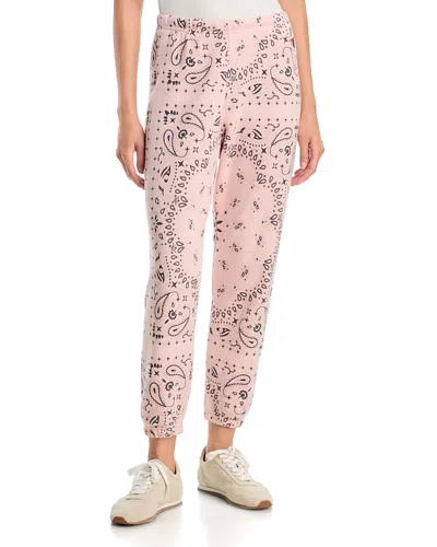Aviator Nation Bandana Pull On Sweatpants In Pink