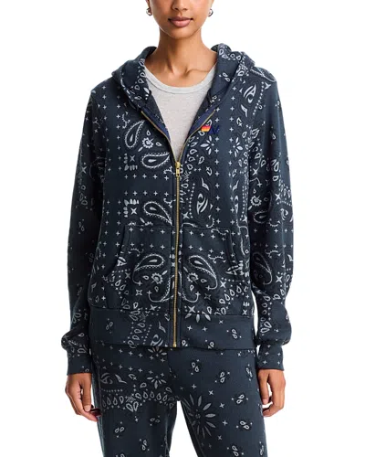 Aviator Nation Bandana Zip Hoodie In Multi