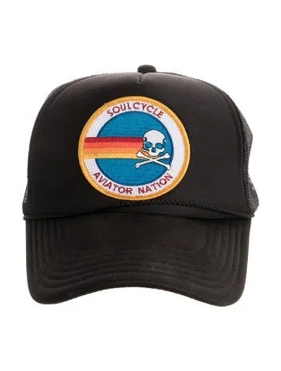 Pre-owned Aviator Nation Baseball Cap In Black