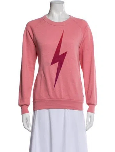 Pre-owned Aviator Nation Biker Jacket In Pink