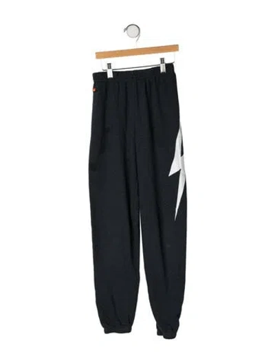 Pre-owned Aviator Nation Kids' Blue Patterned Sweatpants