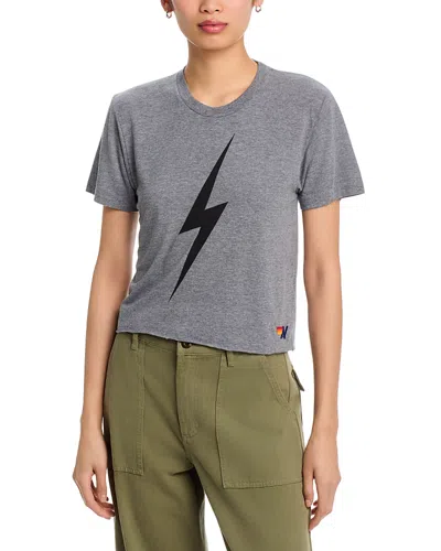 Aviator Nation Bolt Graphic Boyfriend Tee - Exclusive In Gray