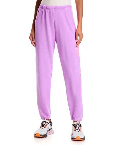 Aviator Nation Bolt Stitch Pull On Sweatpants In Pink