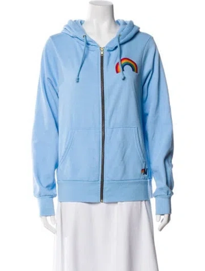 Pre-owned Aviator Nation Bomber Jacket In Blue