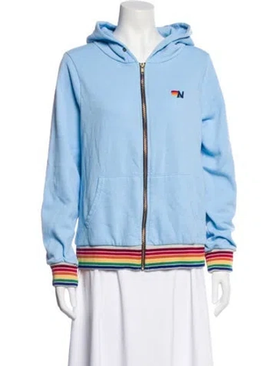 Pre-owned Aviator Nation Bomber Jacket In Blue