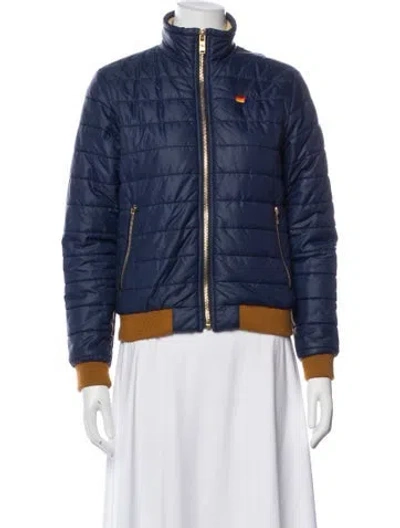 Pre-owned Aviator Nation Bomber Jacket In Blue